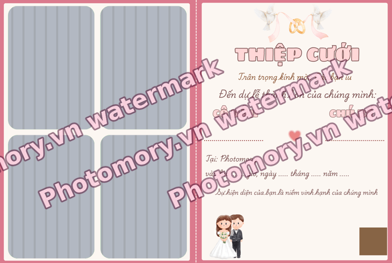 Thiệp cưới trao tay